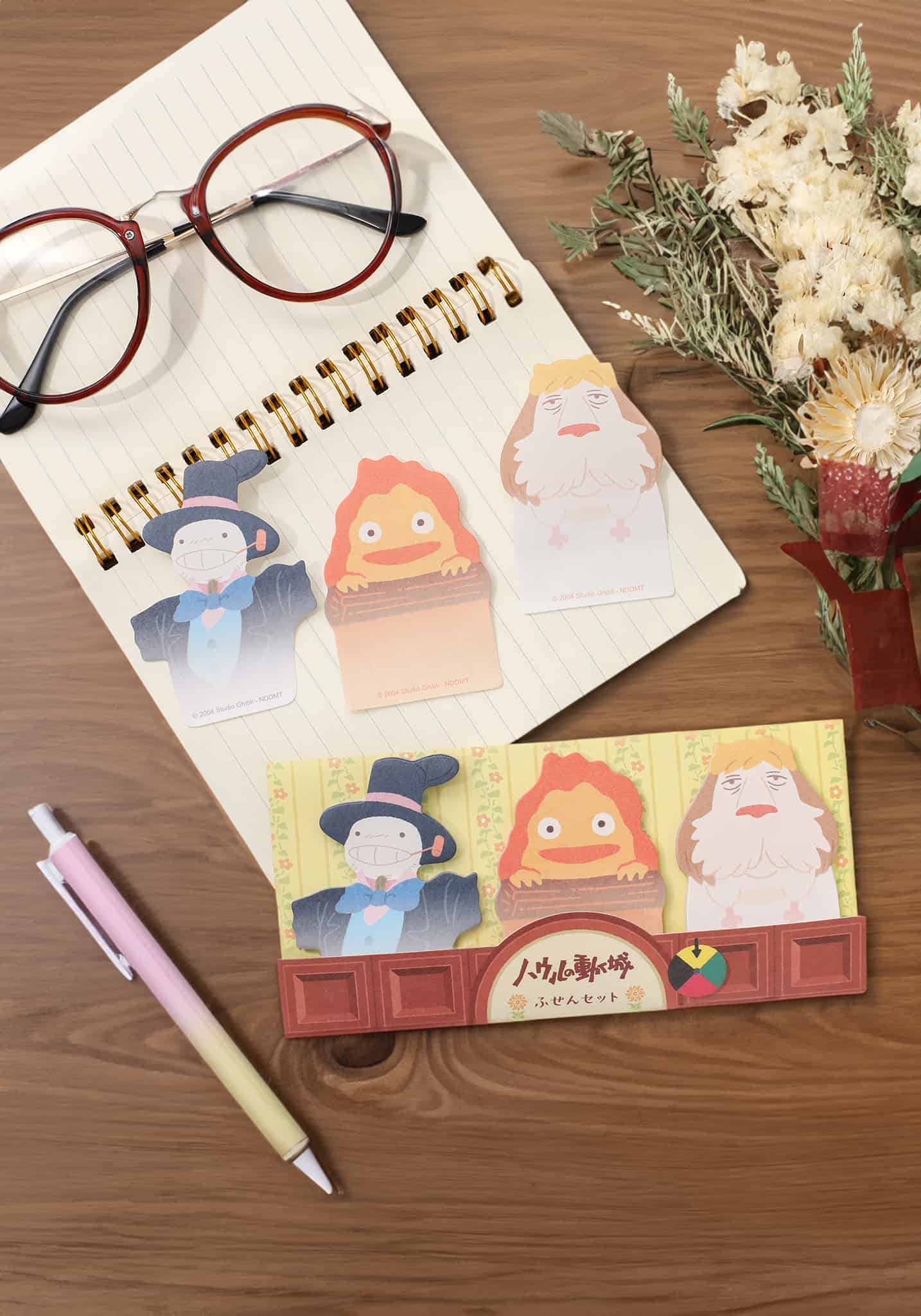 Red Fall Howls Neck Note Howl's Moving Castle Sticky Note Set - Clever Idiots Wholesale