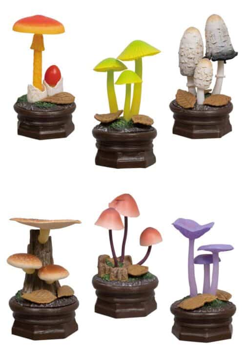 Bbiamsleep 4Pcs Mushroom Figurines Assorted Realistic Mushrooms