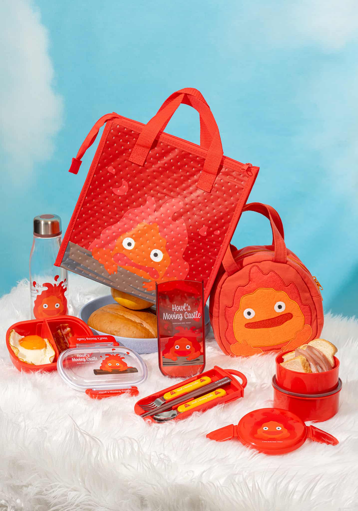 Howl's Moving Castle Round Bento Lunch Box 16.91oz (Calcifer) - Clever ...